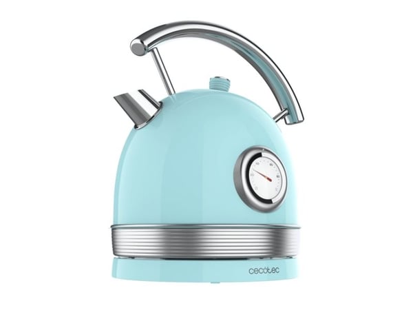 Cecotec ThermoSense 420, 1,8 l, 2200 W, Lyseblå, Rustfritt stål, Justerbar termostat, Overopphetingsbeskyttelse