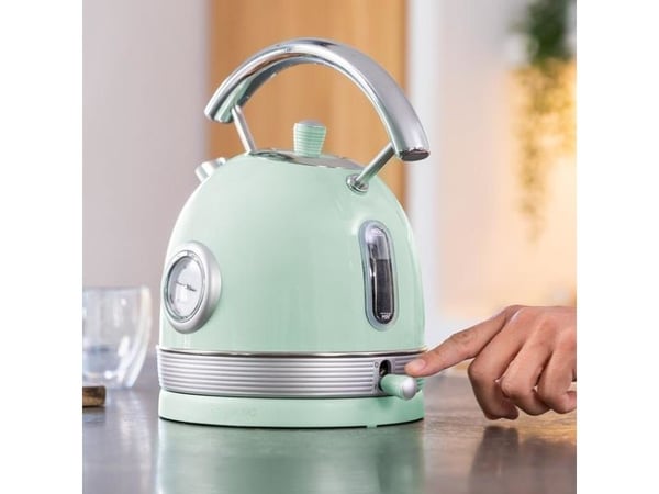 Cecotec ThermoSense 420, 1,8 l, 2200 W, Lysegrønn, Rustfritt stål, Justerbar termostat, Overopphetingsbeskyttelse