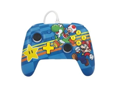PowerA Enhanced Wired Controller, Pad-ohjain, Nintendo Switch, Nintendo Switch OLED, D-pad, Kotipainike, Valikkopainike, Asetukset-painike, Langall...