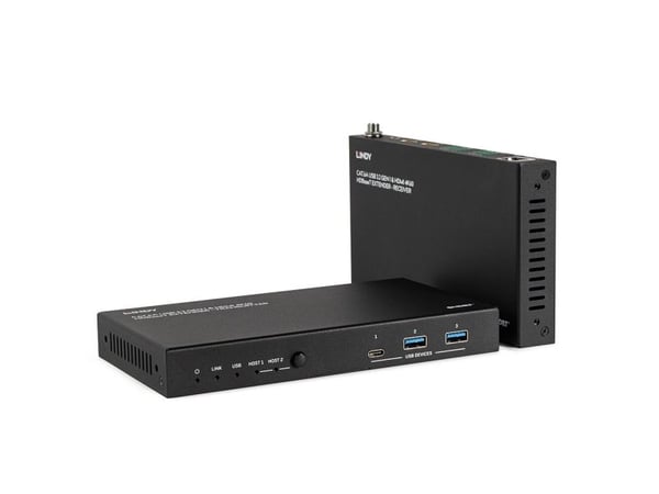 Lindy 39365, Nätverkssändare &amp; mottagare, 100 m, 480 Mbit/s, Cat6a, VS6320, Fosforbrons