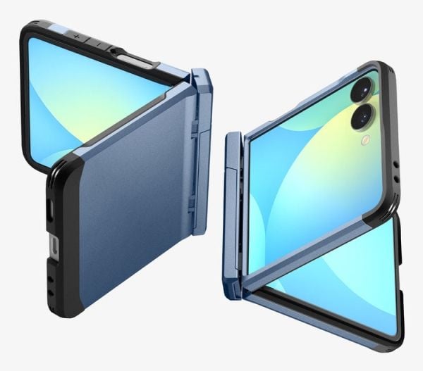 Spigen Tough Armor Pro MagSafe-etui til Samsung Galaxy Z Flip 7, blå