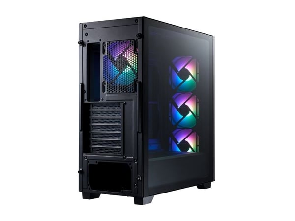 XPG LANDER 500, Midi Tower, PC, Svart, ATX, Micro ATX, Mini-ITX, SPCC, Herdet glass, Spilling