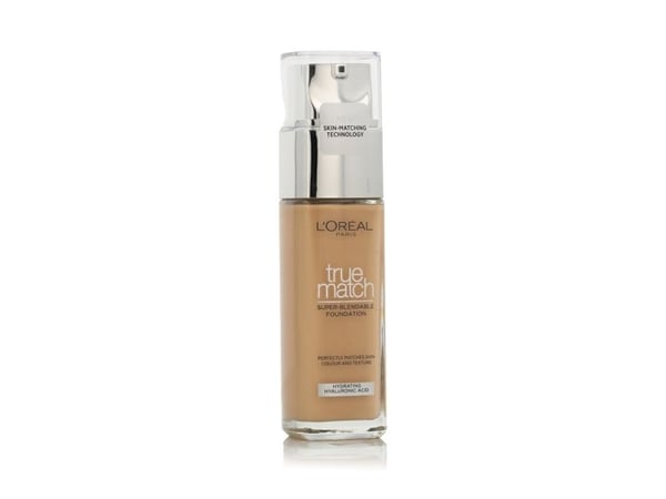 L’Oréal Paris True Matcoolh Founeutraldationeutral 4.warm Goldeneutral neutralatural, Pumpeflaske, Væske, Beige, 4.W, Natural Gold, Medium, Nøgen h...