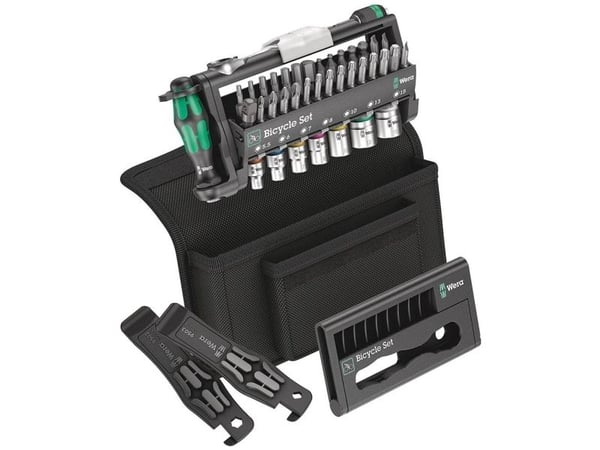 Wera 05004172001, Sykkelverktøy, Verktøyssett til sykkel, Sort, Grønn, T10, T15, T20, T25, T27, T30, T40, 210 mm, 65 mm