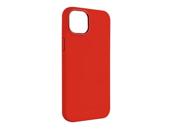 Fixed MagFlow - Baksidedeksel for mobiltelefon - MagSafe-samsvar - væskesilikon - rød - for Apple iPhone 15