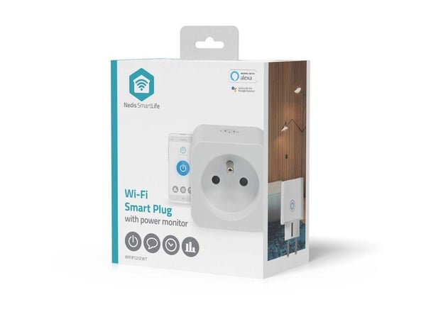 Nedis SmartLife - Smartplugg - trådløs - Wi-Fi - 2.4 - 2.484 GHz - hvit