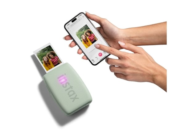 Fujifilm instax mini Link 3 - Skirver - farge - LED - 85 x 54 mm - kapasitet: 10 fotoer - Bluetooth 5.1 - tesalviegrønn