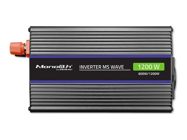 Qoltec Monolith, Auton invertteri, Automaattinen/Sisätila, 12 V, 600 W, 230 V, DC-to-AC