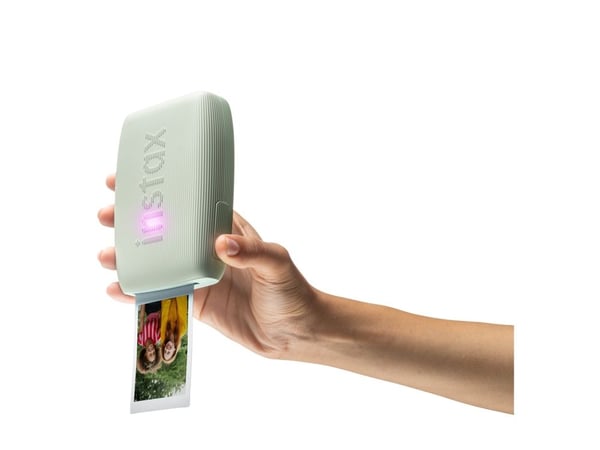 Fujifilm instax mini Link 3 - Skirver - farge - LED - 85 x 54 mm - kapasitet: 10 fotoer - Bluetooth 5.1 - tesalviegrønn