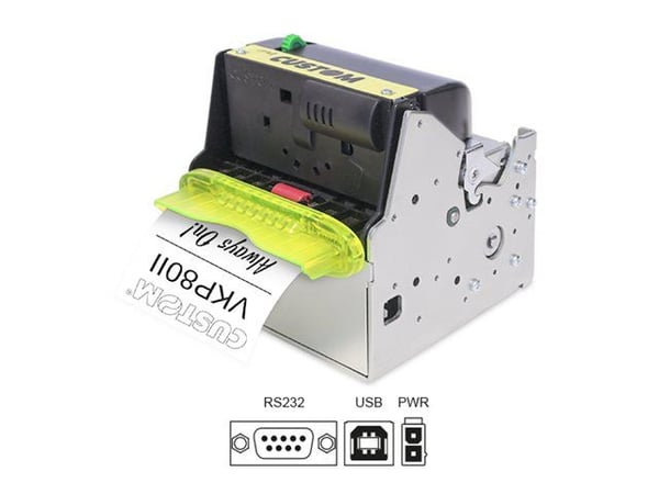 Custom VKP80II RX - Kvitteringsskriver - direktetermisk - Rull (8,25 cm) - 203 dpi - inntil 220 mm/sek - USB, seriell - kutter