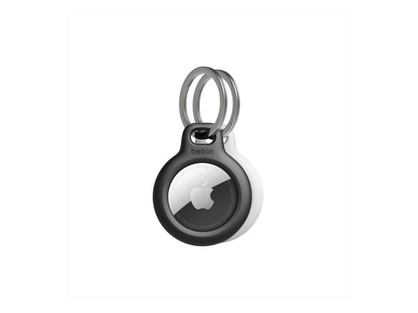 Belkin Secure Holder, Kotelo, musta, Valkoinen, Apple, Naarmuuntumisenkestävä, AirTag, 2 kpl