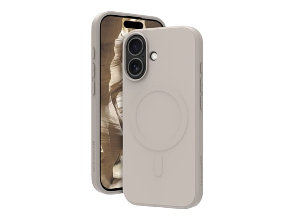 dbramante1928 Greenland Pro - Baksidedeksel for mobiltelefon - MagSafe-samsvar - plastikk - sandstein - for Apple iPhone 17