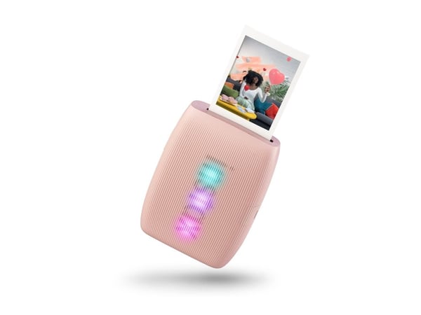 Fujifilm instax mini Link 3 - Skirver - farge - LED - 85 x 54 mm - kapasitet: 10 fotoer - Bluetooth 5.1 - rosenrosa