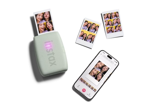 Fujifilm instax mini Link 3 - Skirver - farge - LED - 85 x 54 mm - kapasitet: 10 fotoer - Bluetooth 5.1 - tesalviegrønn