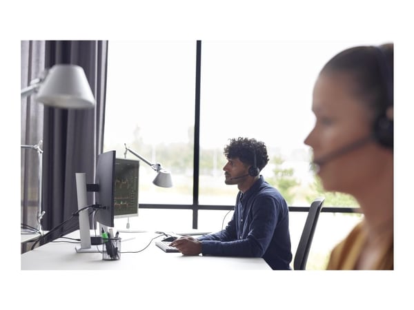 HP Poly EncorePro 310 - EncorePro 300 series - hodesett - on-ear - kablet - USB-A - svart