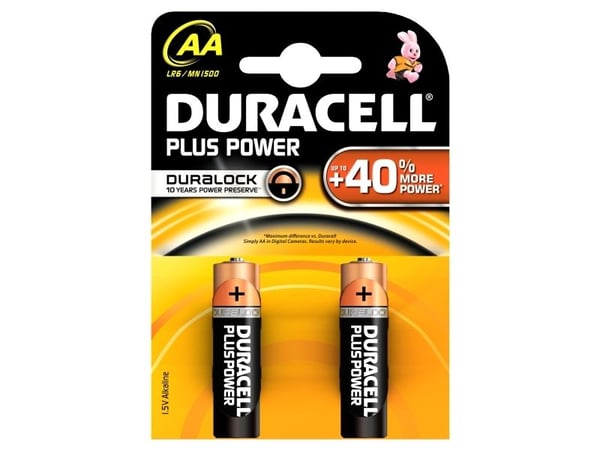 Duracell Basic LR6/AA alkaliske batterier 2 stk