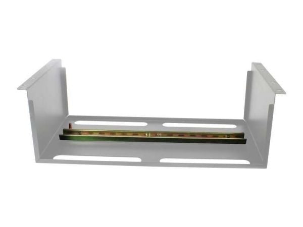ALLNET 19zbh. Enhetsholder for DIN-skinneenheter, T150mm/5U, lys grå, frontmontering,