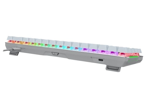 ASUS ROG Falchion Ace - Tastatur - 65 % kompakt - med berøringspanel - backlit - USB - QWERTY - USA - tastsvitsj: ROG NX Red - hvit