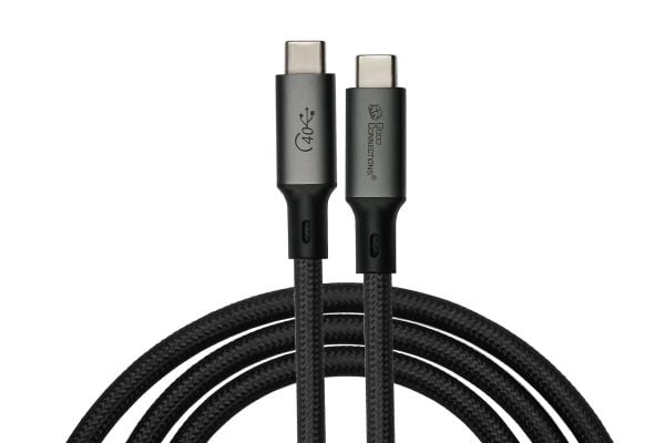 Alcasa 2404-MT015S, 1,5 m, USB C, USB C, USB4 Gen 3x2, 40 Gbit/s, Sort
