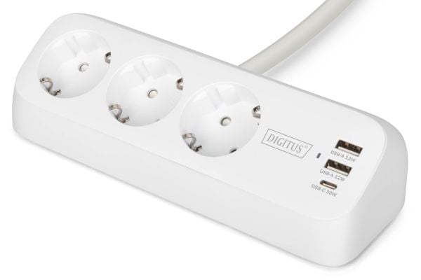 Digitus DA-70626, 1,5 m, Sisätila, Tyyppi E / F, IP20, 1,5 mm², Polykarbonaatti (PC)