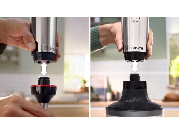 Bosch Serie 6 MSM6M633, Stav Mikser, 1,4 m, 1000 W, Rustfritt stål
