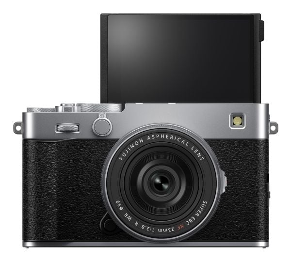 Fujifilm X -E5 Kit XF23mmF2.8 R WR, 40,2 MP, 7728 x 5152 piksler, X-Trans CMOS 5 HR, 6.2K, Berøringsskjerm, Sølv