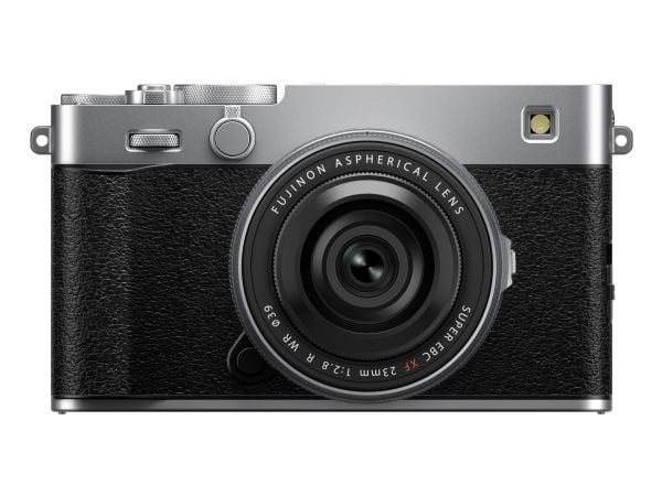 Fujifilm X -E5 Kit XF23mmF2.8 R WR, 40,2 MP, 7728 x 5152 piksler, X-Trans CMOS 5 HR, 6.2K, Berøringsskjerm, Sølv