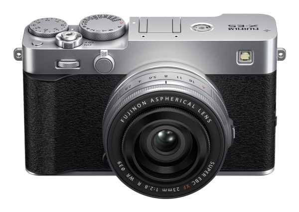 Fujifilm X -E5 Kit XF23mmF2.8 R WR, 40,2 MP, 7728 x 5152 piksler, X-Trans CMOS 5 HR, 6.2K, Berøringsskjerm, Sølv