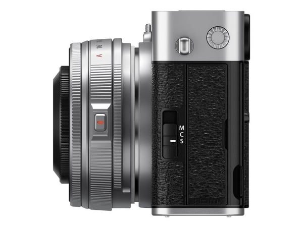 Fujifilm X -E5 Kit XF23mmF2.8 R WR, 40,2 MP, 7728 x 5152 piksler, X-Trans CMOS 5 HR, 6.2K, Berøringsskjerm, Sølv