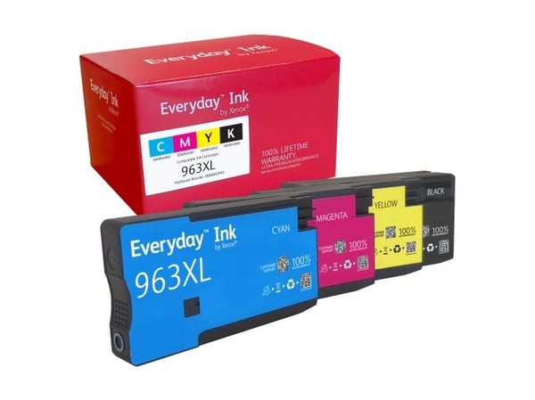 Everyday - 4-pack - Høy ytelse - svart, gul, cyan, magenta - kompatibel - gjenfabrikert - blekkpatron (alternativ for: HP 963XL)