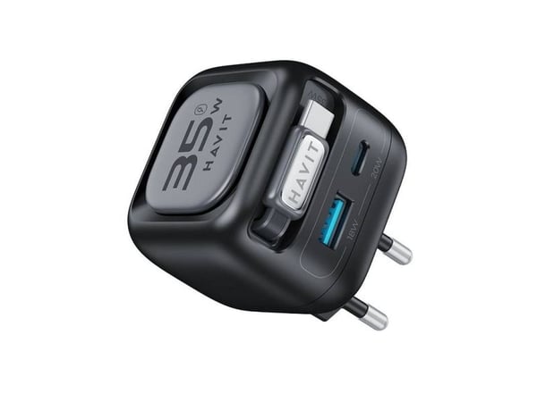 Havit UC250 A-EU, Innendørs, 20 V, Trådløs lading, 0,7 m, Sort