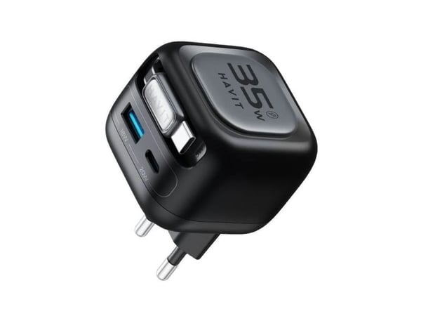 Havit UC250 A-EU, Innendørs, 20 V, Trådløs lading, 0,7 m, Sort