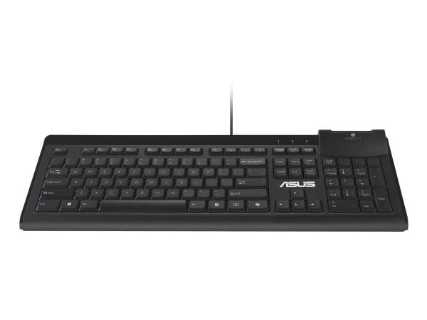 ASUS Smart Card Keyboard KU100, Täysikokoinen (100 %), Langallinen, USB, musta