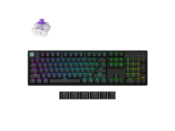 Keychron K10 HE Standard Edition Gateron Magnetic Nebula-tastatur med dobbeltskinne (K10H-J1)