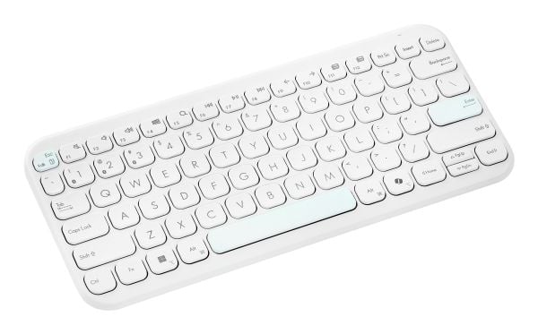 ASUS Marshmallow Keyboard KW100, 75%, Trådløs, Bluetooth, Sakseformet tastebryter, QWERTY, Beige