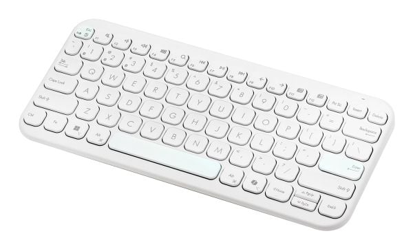 ASUS Marshmallow Keyboard KW100, 75%, Trådløs, Bluetooth, Sakseformet tastebryter, QWERTY, Beige
