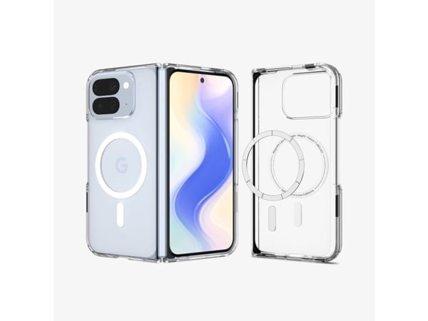 Spigen ACS09742, Suojus, Google, Pixel 10 Pro Fold, 20,3 cm (8"), Läpinäkyvä, Valkoinen