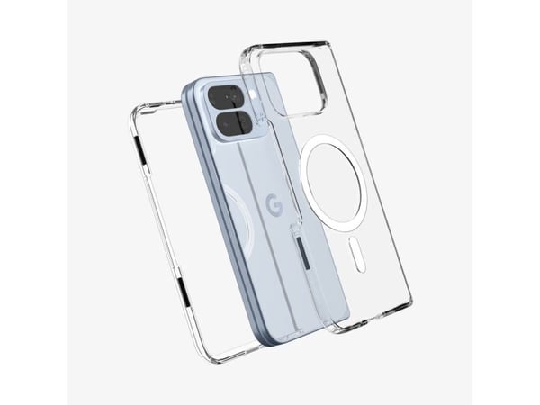 Spigen ACS09742, Suojus, Google, Pixel 10 Pro Fold, 20,3 cm (8"), Läpinäkyvä, Valkoinen