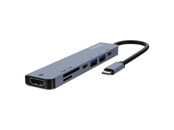 Savio AK-82, USB Type-C, HDMI, USB Type-C, MicroSDHC, MicroSDXC, SD, SDHC, SDXC, 5000 Mbit/s, 30 hz, 3840 x 2160