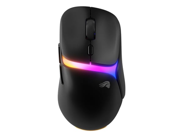 Glorious Gaming Model D3 Wireless, Høyre hendt, Optisk, RF kabel-fri, 30000 DPI, Sort