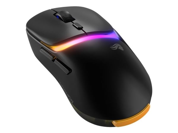 Glorious Gaming Model D3 Wireless, Høyre hendt, Optisk, RF kabel-fri, 30000 DPI, Sort