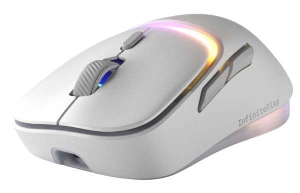 Glorious Gaming Model D3 Wireless, Høyre hendt, Optisk, RF kabel-fri, 30000 DPI, Hvit