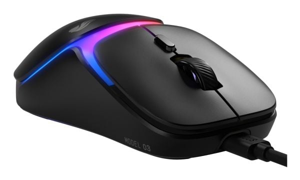 Glorious Gaming Model O3 langallinen, oikeakätinen, optinen, 30000 dpi, musta