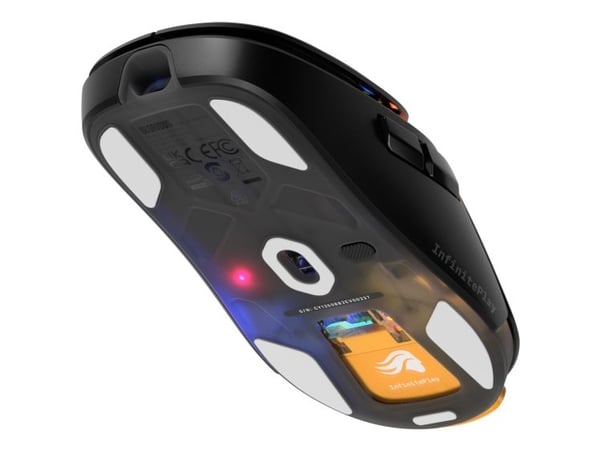 Glorious Gaming Model O3 Wireless, Høyre hendt, Optisk, RF kabel-fri, 30000 DPI, Sort