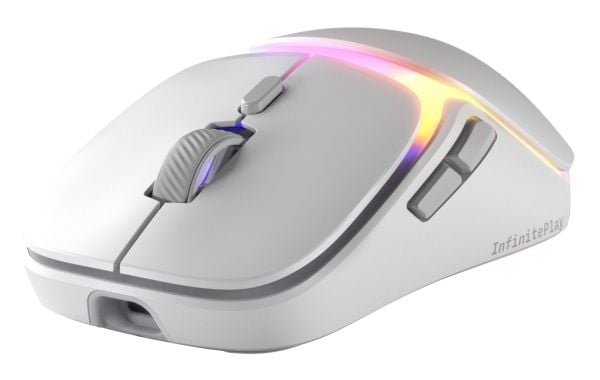 Glorious Gaming Model O3 Wireless, Høyre hendt, Optisk, RF kabel-fri, 30000 DPI, Hvit
