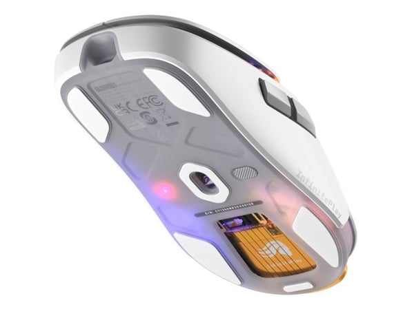 Glorious Gaming Model O3 Wireless, Høyre hendt, Optisk, RF kabel-fri, 30000 DPI, Hvit