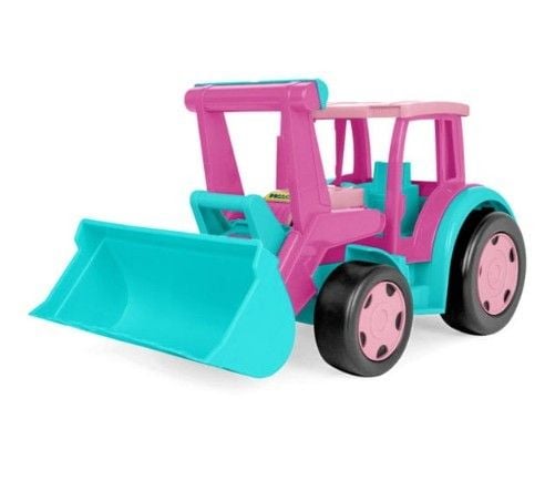 Kjempe traktor lastebil rosa