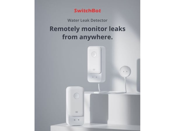 SwitchBot vattenläckagedetektor med sensorkabel