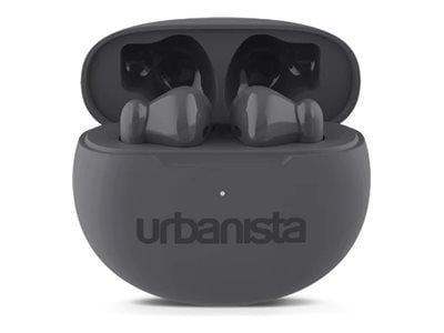 Urbanista Austin - True wireless-hodetelefoner med mikrofon - i øret - Bluetooth - stormgrå
