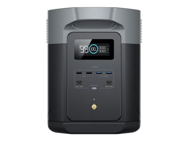 EcoFlow Delta 2 Max - Bærbar strømstasjon - 2400 watt - litium-jernfosfat - 2048 Wh - Wi-Fi, Bluetooth - utgangskontakter: 7 - Den europeiske union EcoFlow Delta 2 Max - Bærbar strømstasjon - 2400 watt - litium-jernfosfat - 2048 Wh - Wi-Fi, Bluetooth - utgangskontakter: 7 - Den europeiske union